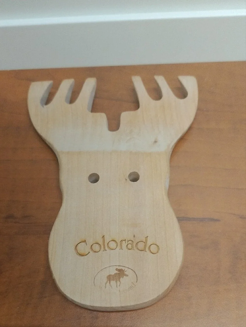 Colorado Moose Wooden Salad & Pasta Servers - Natural Made In USA